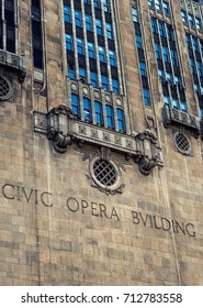 Detail Of Civic Opera House, Chicago, Illinois,USA