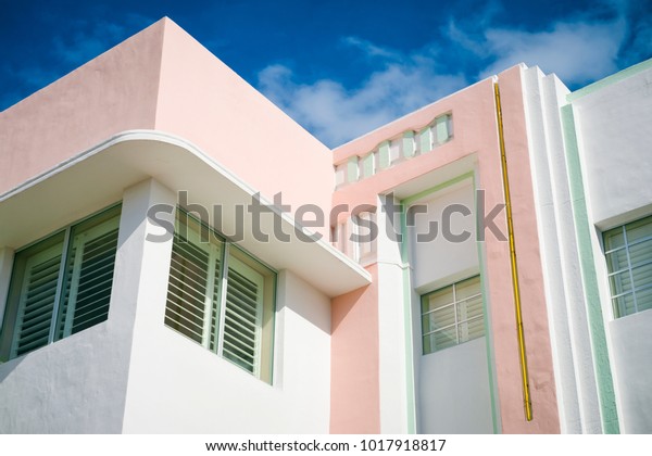 Detail Classic Art Deco Architecture Pastel Stock Photo Edit Now