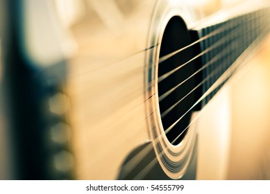 detail of classic guitar with shallow depth of field - Powered by Shutterstock