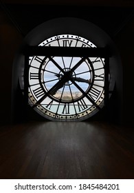 Detail Of A Clock Inside A Museum In Paris