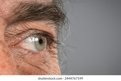 detail close-up macro of elderly  eyes - Powered by Shutterstock