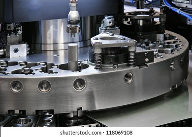 detail of CNC punching machine