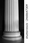 Detail of column of Lincoln memorial