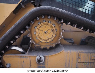 Detail Of Compact Track Loader Caterpillar For Road Works