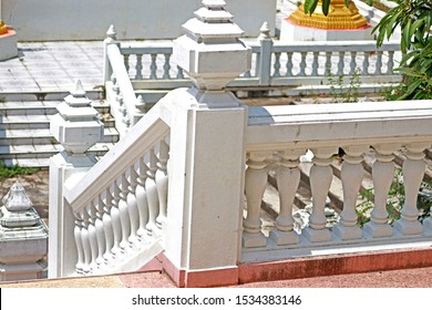 Detail of Concrete balustrade in the temple - Shutterstock ID 1534383146