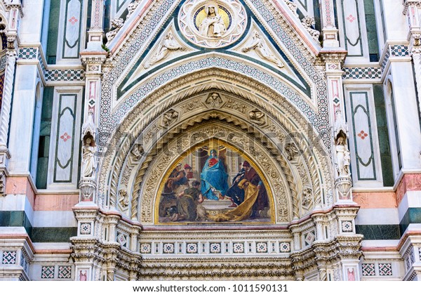 Detail Decor Florence Cathedral Saint Mary Stock Photo Edit Now