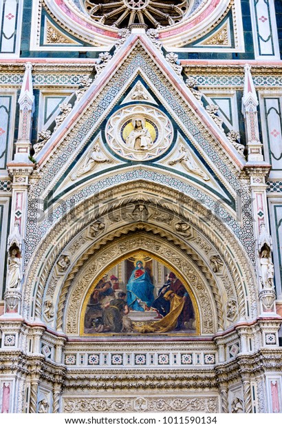 Detail Decor Florence Cathedral Saint Mary Stock Photo Edit Now