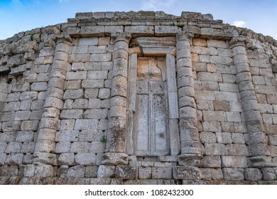 Detail With Door In Tomb  Of Juba II And Cleopatra Selene II Near Tipasa (Tipaza), Algeria