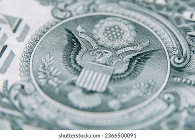  Detail drawing of the US dollar bill - Shutterstock ID 2366500091