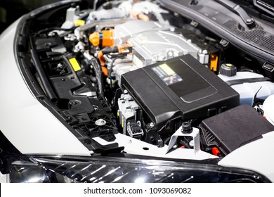 Detail of engine of electric car