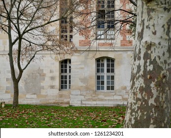 Detail Of A Facade Of The Saint Louis Hospital, Architect Claude Vellefaux, Early 17th Century, View Of The Garden, In Winter