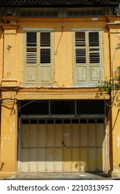 Detail Of The Facade Of A Traditional House In Pekan., Malaysia.