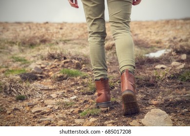 woman walking boots