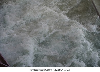 detail of the flowing waters of a mountain stream.