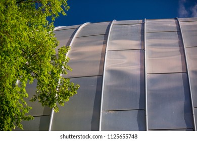 Detail With Foliage Of The Mormon Tabernacle