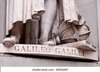 Detail of Galileo sculpture in Florence
