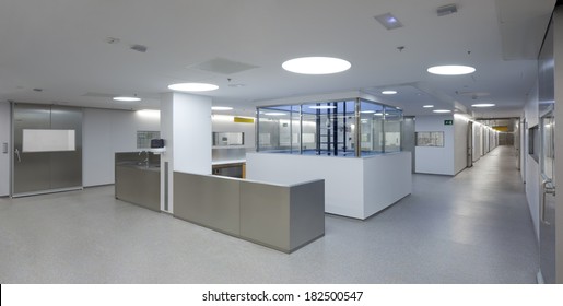 Detail Of A Hall Inside A Hospital Emergency Room.