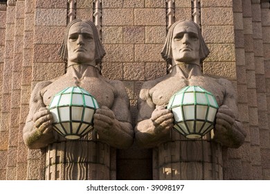 Detail Of Helsinki Central Railway Station