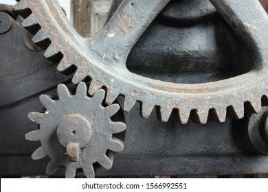 Detail of a historic gearbox.