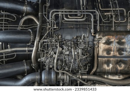 Similar – Truck Engine Motor Components In Car Service Inspection