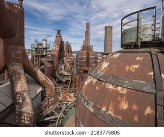 detail of a historical blast furnace