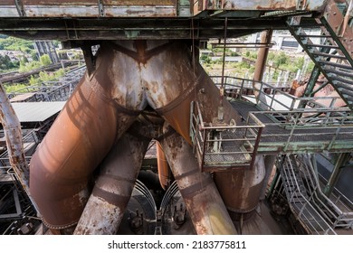 detail of a historical blast furnace