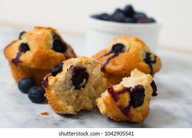 Detail Of Homemade Gluten Free Blueberry Muffin