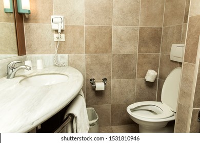 Detail Of A Hotel Or Motel Luxury Bathroom Interiors