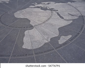 Detail Of The Map Shown At The African Burial Ground