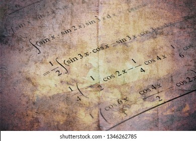 Detail Of Math Textbook And An Example Of Differential And Integral Calculus