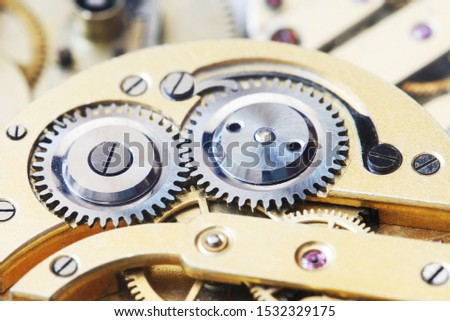 Detail Of A Mechaical Clockwork