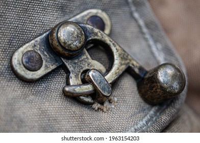 Detail Of A Metal Purse Clasp.