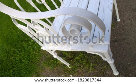 Image, Stock Photo bench holiday weather