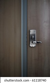 Detail Of A Modern Office Door Background