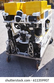 Detail Of Modern Remotely Operated Underwater Vehicle , ROV