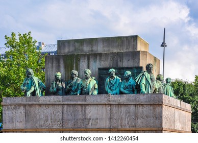 Detail Of Monument Of Emperor Frederick William III, King Of Prussia, Cologne, North Rhine-Westphalia, Germany.