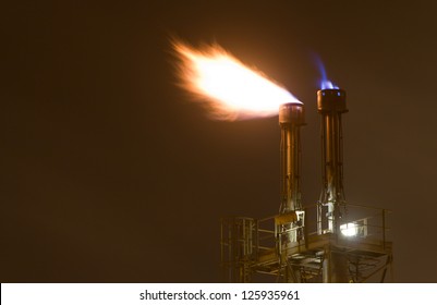 Detail of an oil-refinery plant