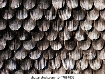 Detail Of An Old Clapboard House In Bavaria