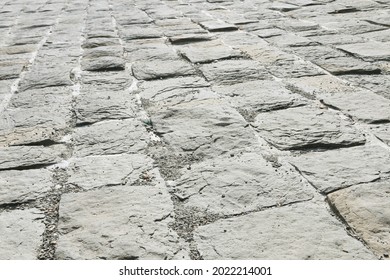 Detail Of Old Cobbled Street - Background.