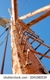 Detail Of An Old Rusty Shipwreck In The Westfjords, Northwest Iceland