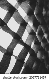 Detail On A Grid Of A Softbox. Studio Lighting Softbox Grid. Macro Photography Of A Light Grid.