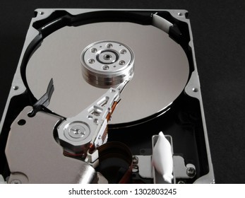 Detail from an opened hard disk