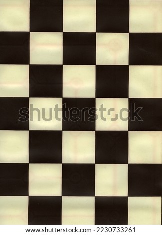 Detail of plastic vintage chessboard 