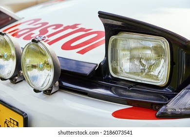 Detail Of Retro Toyota Celica Sport Car For Rally Racing. Katy Wroclawskie, Poland - May 28, 2022