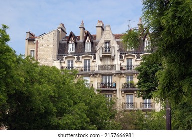 Detail of the rooftops of Paris, France - Shutterstock ID 2157666981