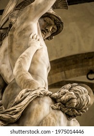 Detail Of A Sculpture In The Loggia Dei Lanzi. 