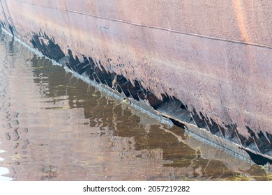 Detail Of Shipwreck Sunk Stranded On Hel Peninsula.