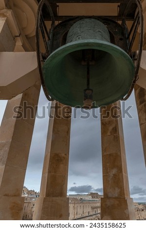 Detail of the Siege Bell War Memorial, Valletta, Malta