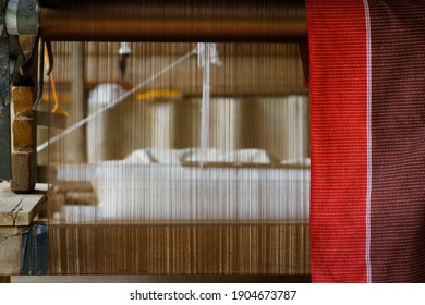 Detail Of Silk Weaving Loom