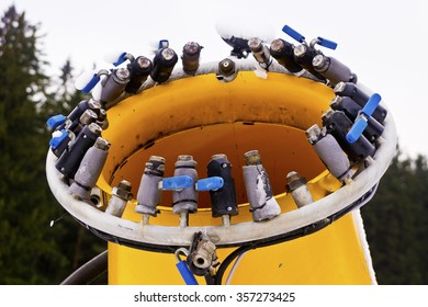 Detail Of The Snow Gun Nozzles